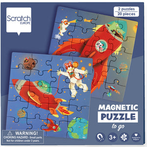 Scratch - Magnetic Puzzle Book To Go - Space