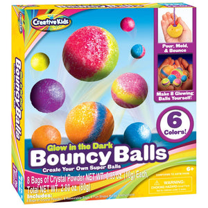 Creative Kids Glow in the Dark Bouncy Balls For Kids 6+