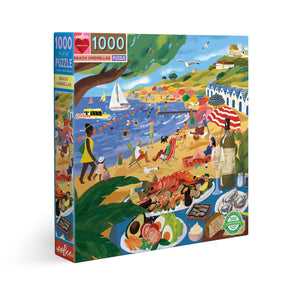 Beach Umbrellas 1000 Piece Square Puzzle