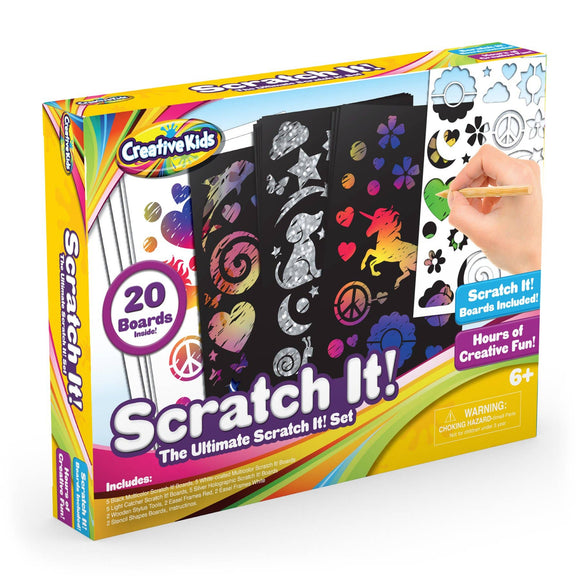 Creative Kids Scratch Paper Arts and Crafts Kit for Kids