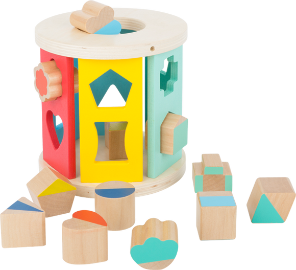 Small Foot Rolling Shape Sorting Cube Playset