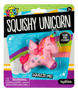 Toysmith Squishy Unicorn, Slow Rise Squishy, Fun Size